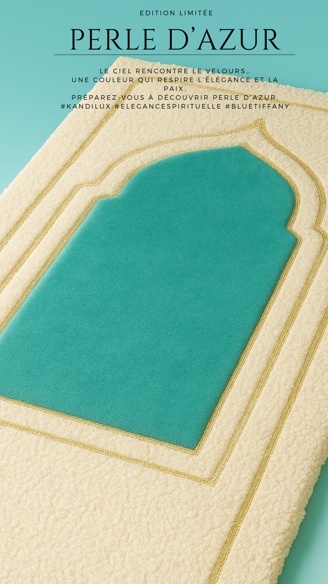 Perle d’azur tapis de prière prestige limited edition