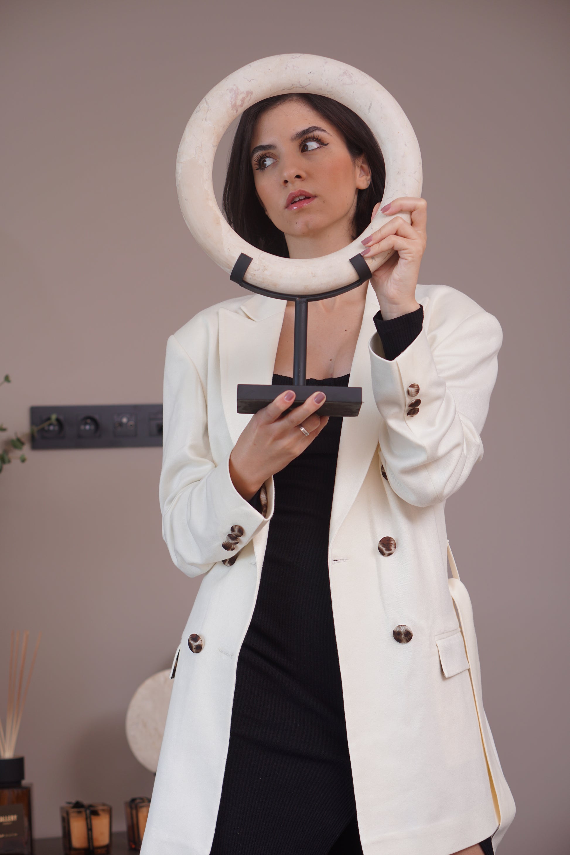 Ivory white blazer