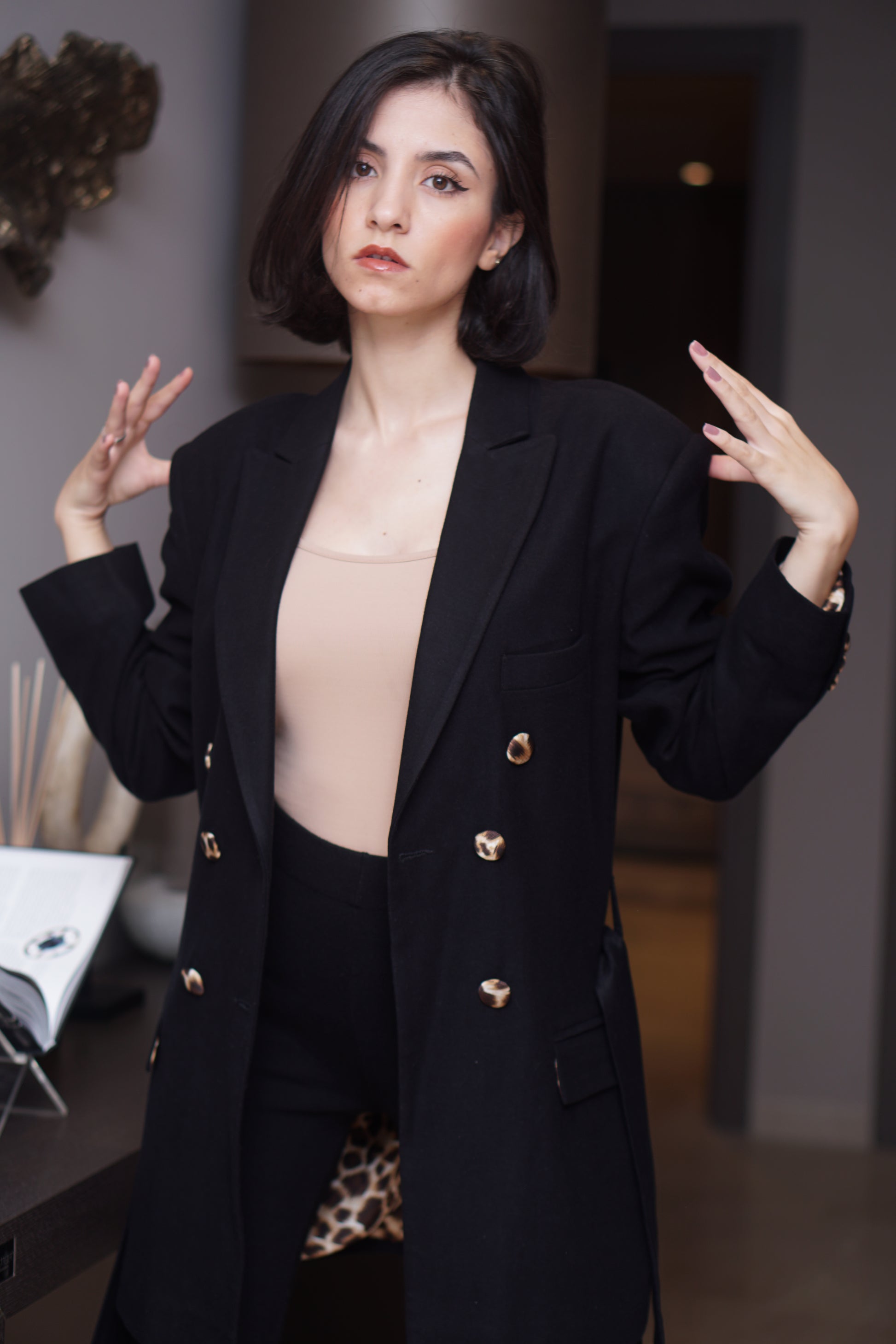 noir éclipse blazer