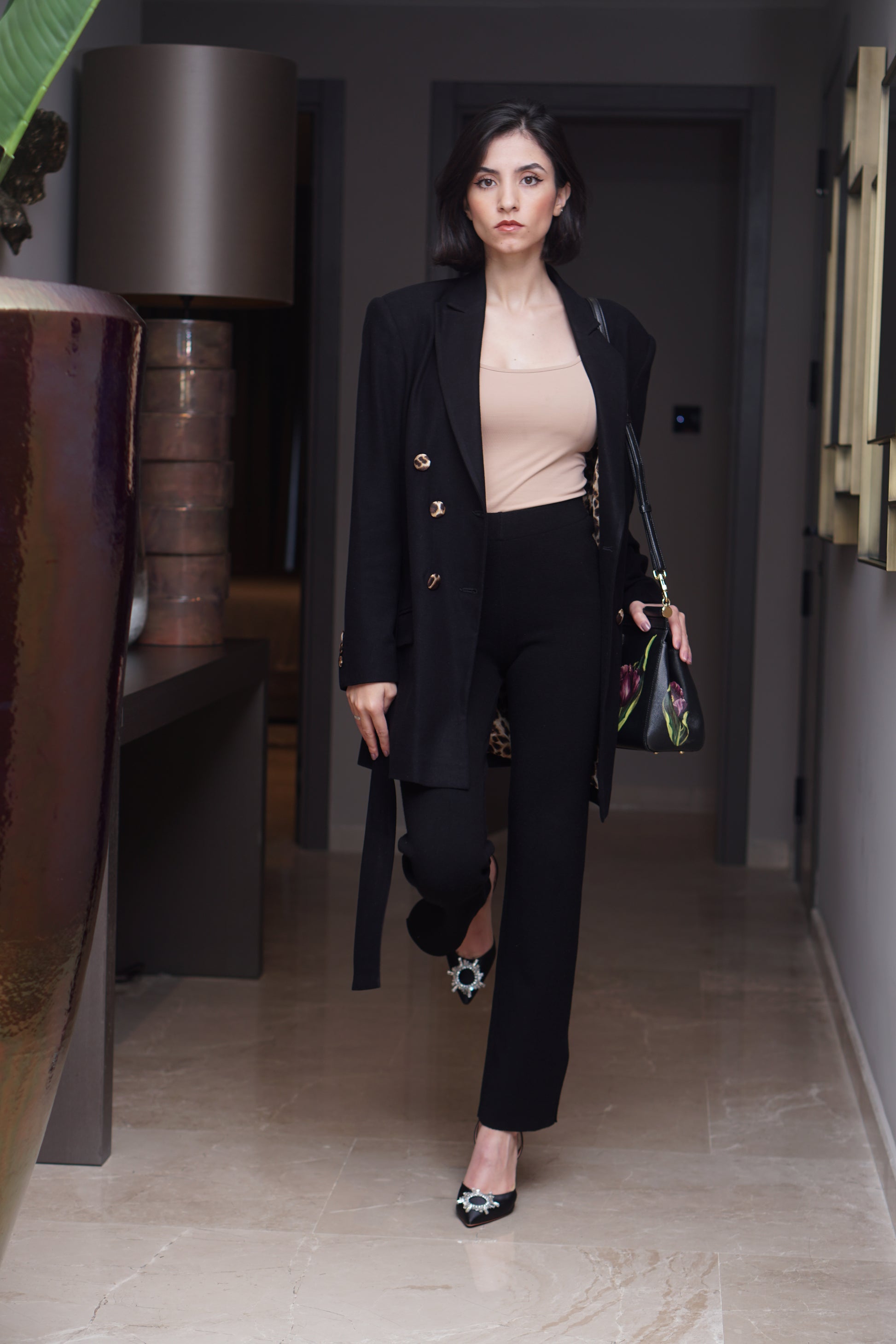 noir éclipse blazer
